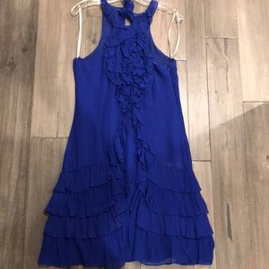 Gorgeous electric blue silk Karen Miller dress